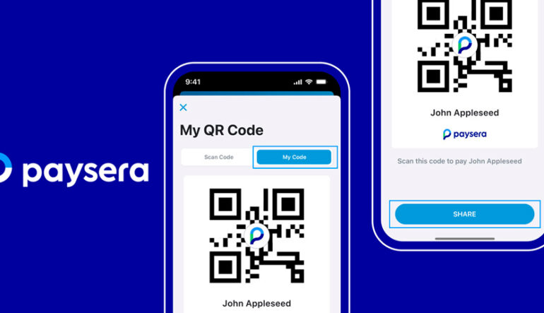 Платежи по QR-кодам в Paysera