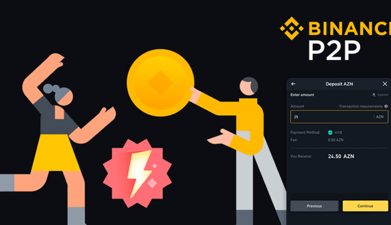 На Binance P2P добавлены мгновенные платежи в азербайджанских манатах