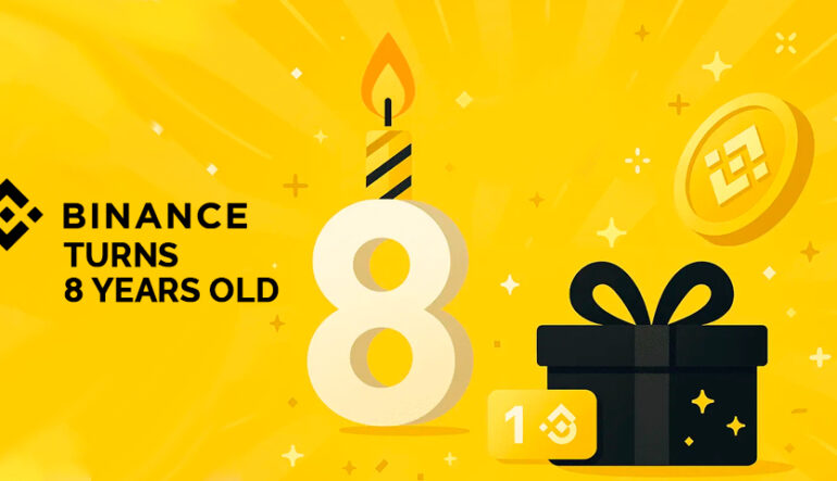 Криптобирже Binance исполнилось 8 лет